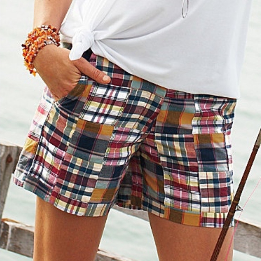 Garnet Hill Madras Shorts